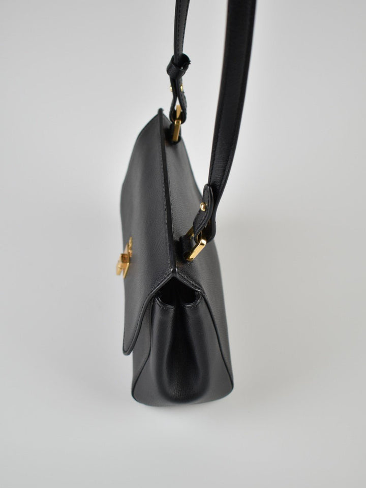 Ralph Lauren Umhängetasche, Leder,schwarz - 1