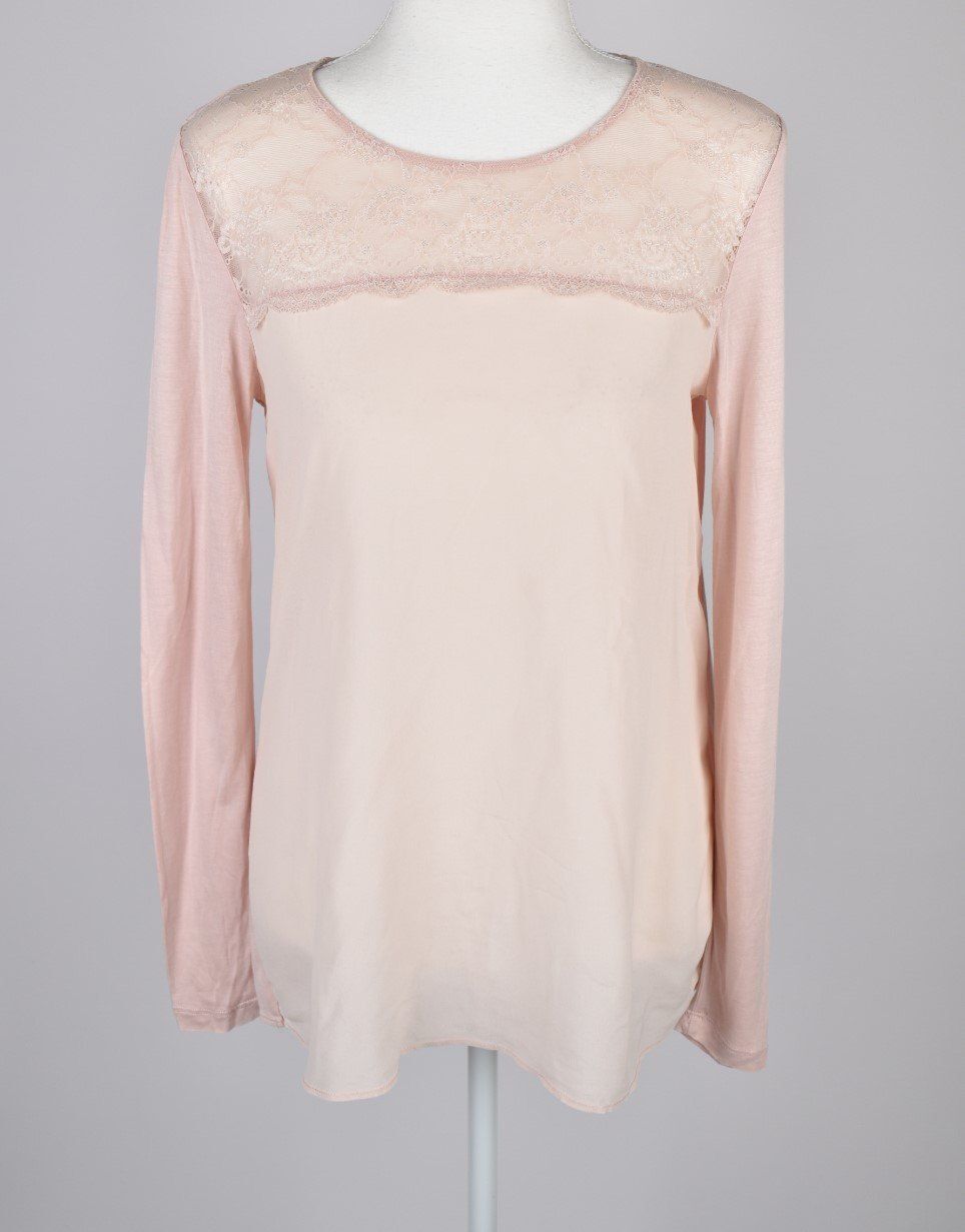 Hallhuber Blusenshirt mit Spitze, Gr..S - 2ND STORY