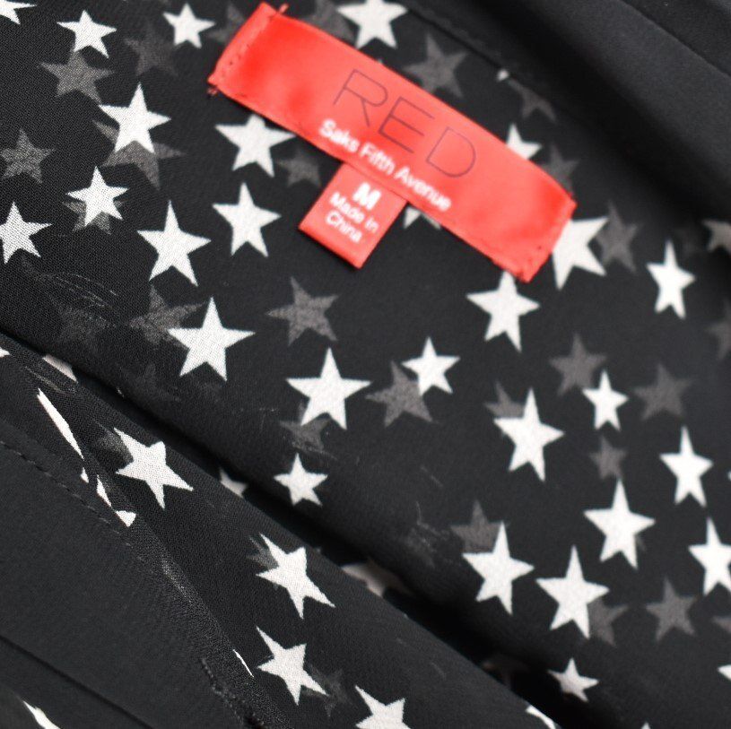 Red Saks Fifth Avenue Bluse, Gr.M - 2ND STORY