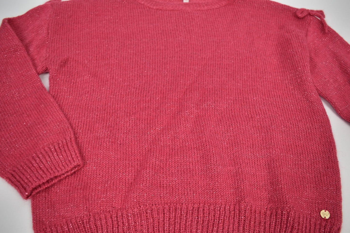 Lili Gaufrette Pullover mit Glitzerfäden Gr.140