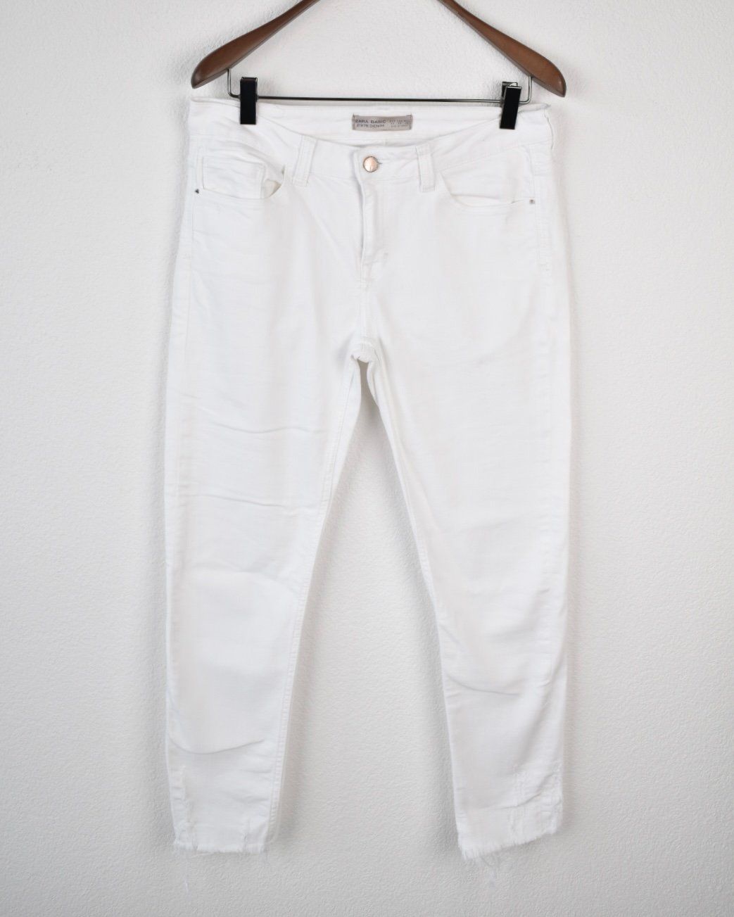 Zara Skinny Jeans Gr.40 weiss - 0