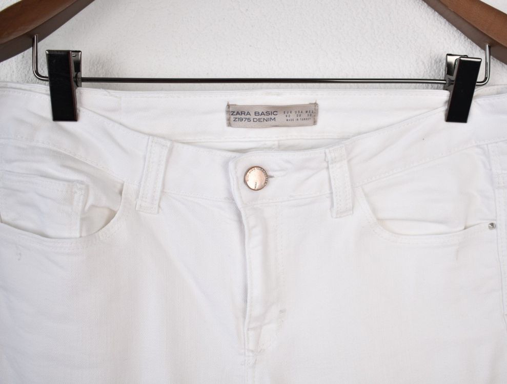 Zara Skinny Jeans Gr.40 weiss - 2ND STORY