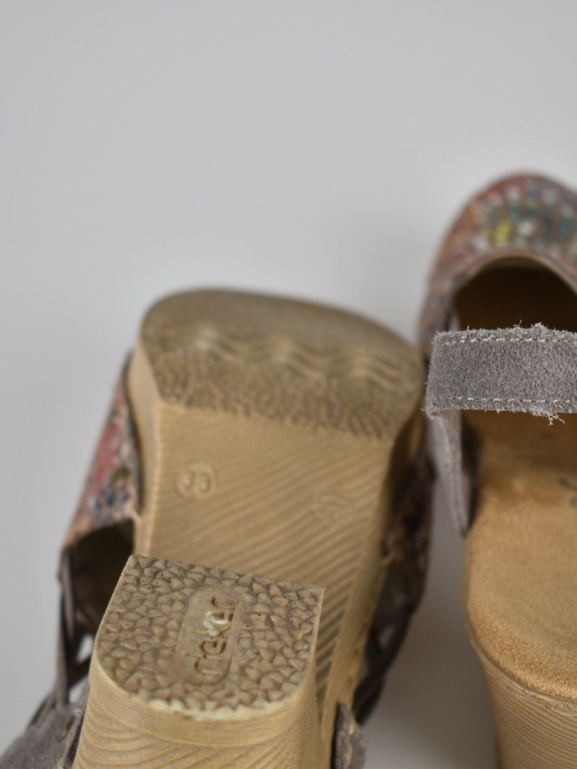 Rieker Leder Clogs Gr.38 - 5