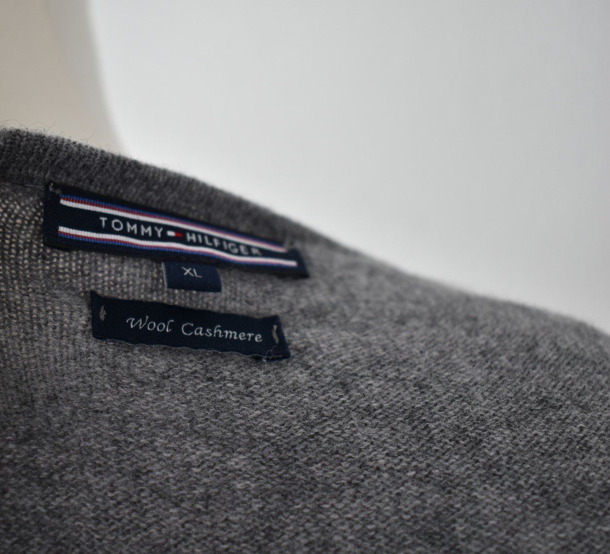 Tommy Hilfiger Strickjacke Gr.XL Wolle & Kaschmir