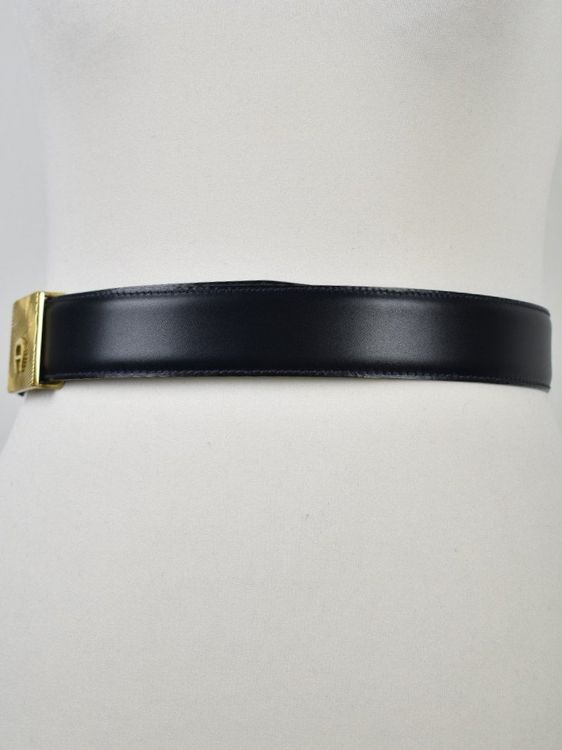 Aigner Ledergürtel, blau, Gr.70, neuwertig - 2ND STORY