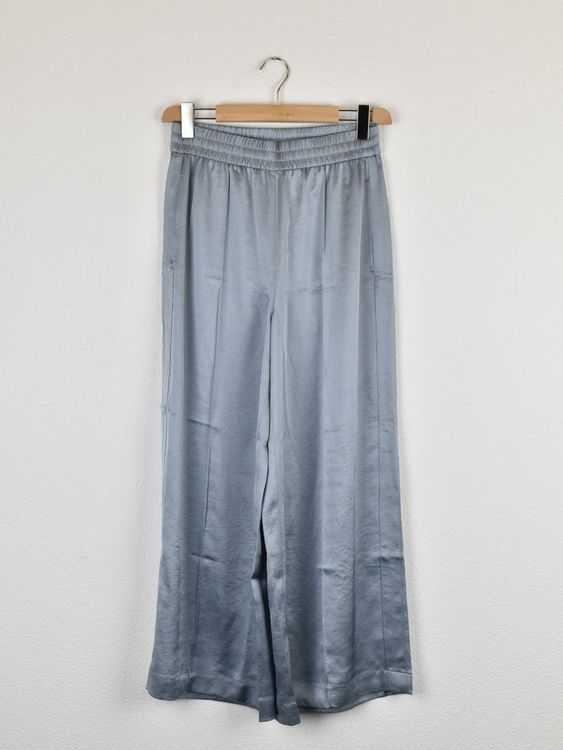 alexanderwang.t Hose, weites Bein, blaugrau, Satinoptik,Gr.S - Hose - 2ND STORY