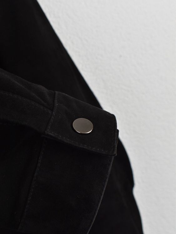 Arma Overshirt, Gr.54, Ziegenleder, schwarz, neuwertig - Lederhemd - 2ND STORY