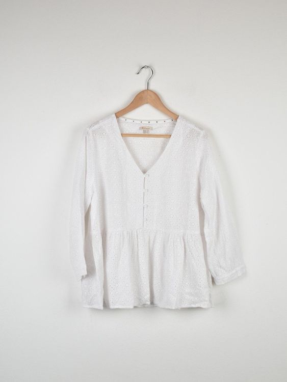 Barbour Bluse Bindweed Gr.40, weiss, neuwertig - 2ND STORY