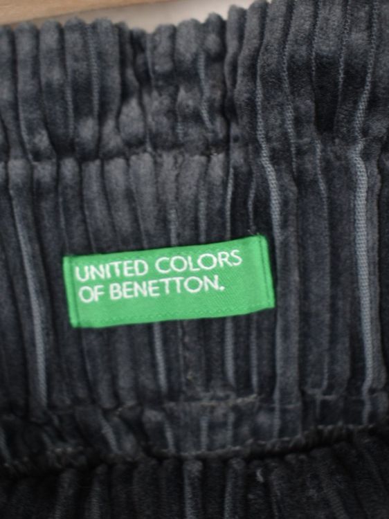 Benetton Manchester Hose, weites Bein, Gr.146/152, grau - 2ND STORY