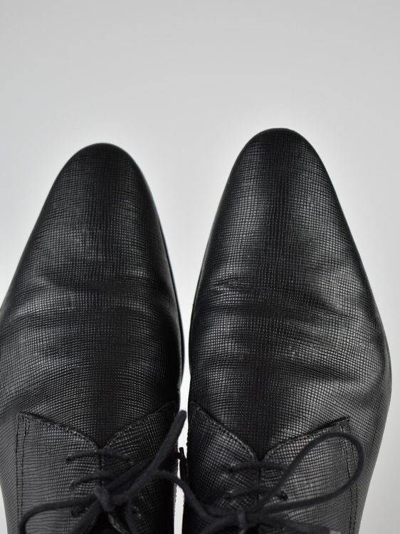 Boss Halbschuhe Gr.45, Leder, schwarz
