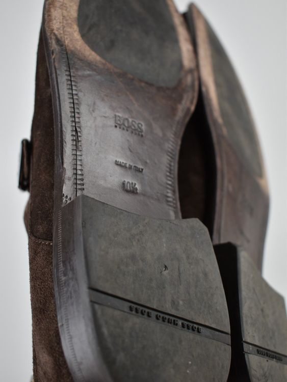 Boss Halbschuhe Wildleder, braun, Gr.45