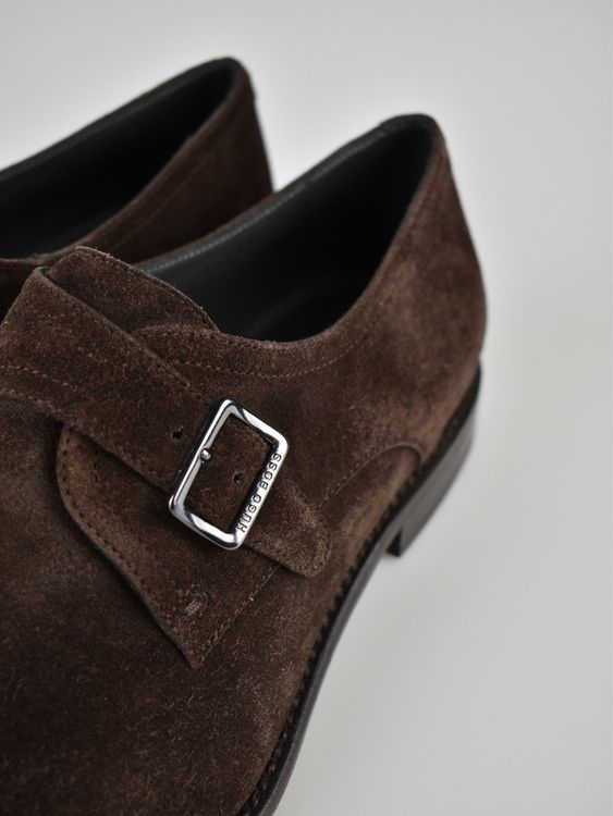 Boss Halbschuhe Wildleder, braun, Gr.45