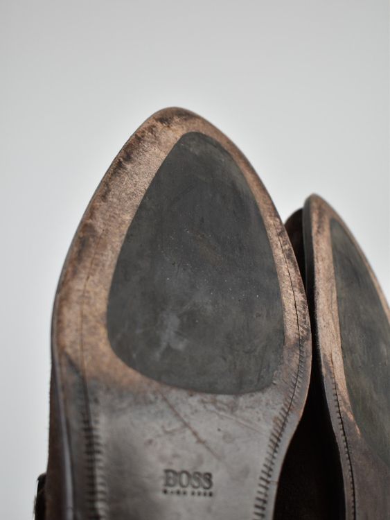 Boss Halbschuhe Wildleder, braun, Gr.45 - 2ND STORY