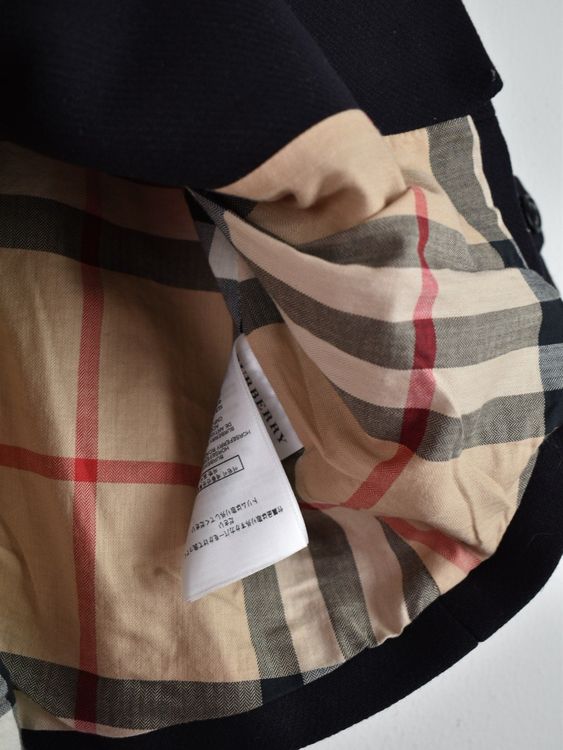 Burberry Mantel Gr.98 ( 3Jahre ), dunkelblau, 72% Wolle - 2ND STORY