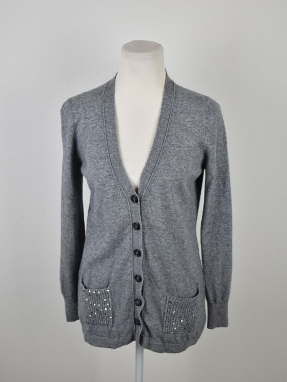 Cassis Strickjacke Gr.38 mit 47% Merino - 2ND STORY