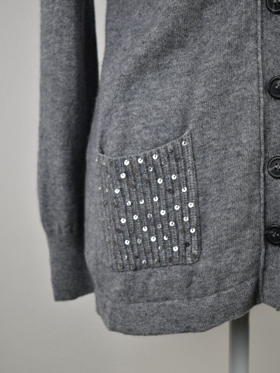 Cassis Strickjacke Gr.38 mit 47% Merino - 2ND STORY