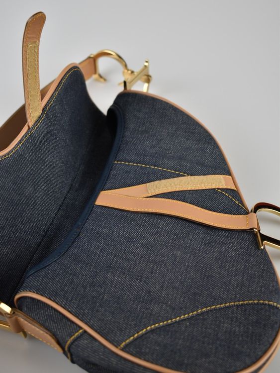 Christian Dior Denim Saddle Bag, neuwertiger Zustand