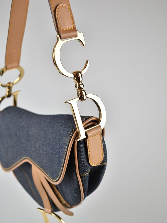 Christian Dior Denim Saddle Bag, neuwertiger Zustand