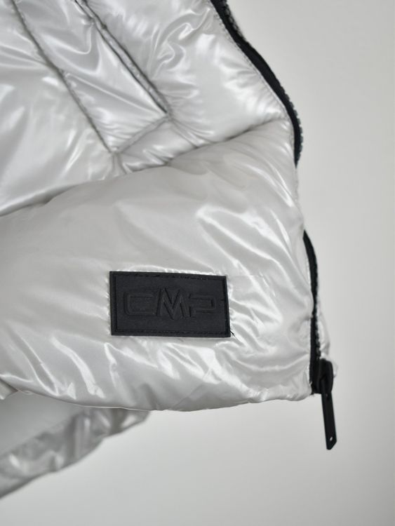 CMP Puffergilet Gr.36, grau Lackoptik - 2ND STORY