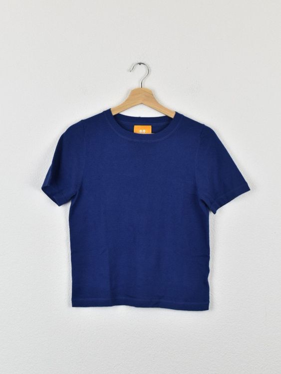 Collectif mon amour Kurzarm Pullover, blau, Gr.S - Pullover - 2ND STORY