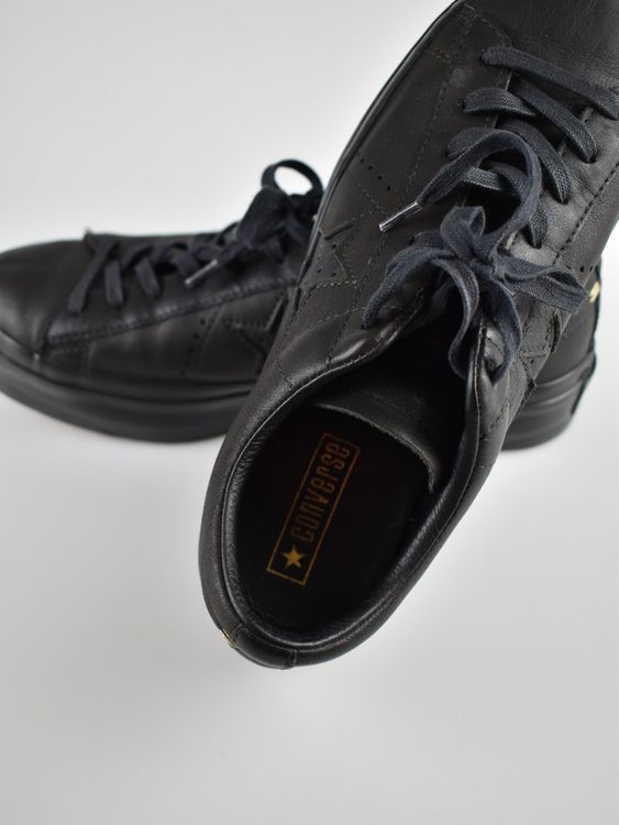 Converse One Star Platform Ox, Gr.41, schwarz, Leder - 2ND STORY
