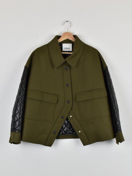 Erika Cavallini Jacke, Gr.34-38 (IT40) oversized, 80% Wolle - Jacke - 2ND STORY