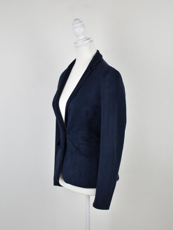 Esprit Blazer, Gr.32/34, dunkelblau, Wildlederoptik
