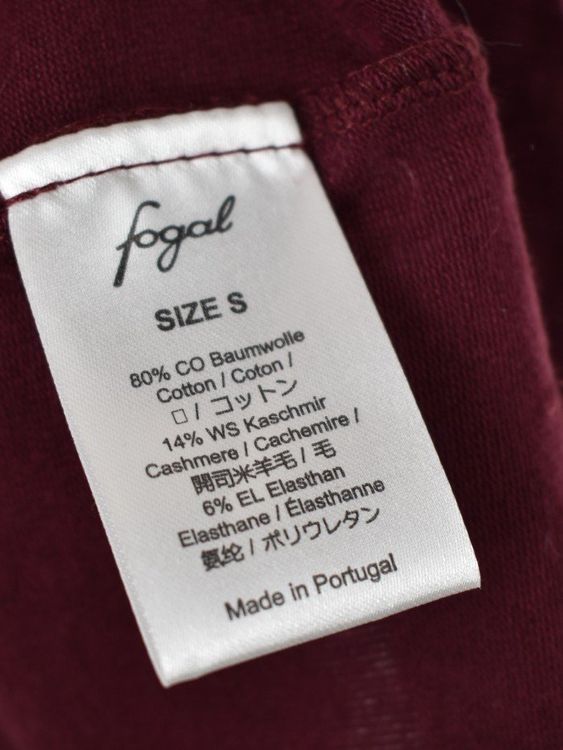 Fogal, feiner Kurzarm Pullover Gr.S Baumwolle/Kaschmir
