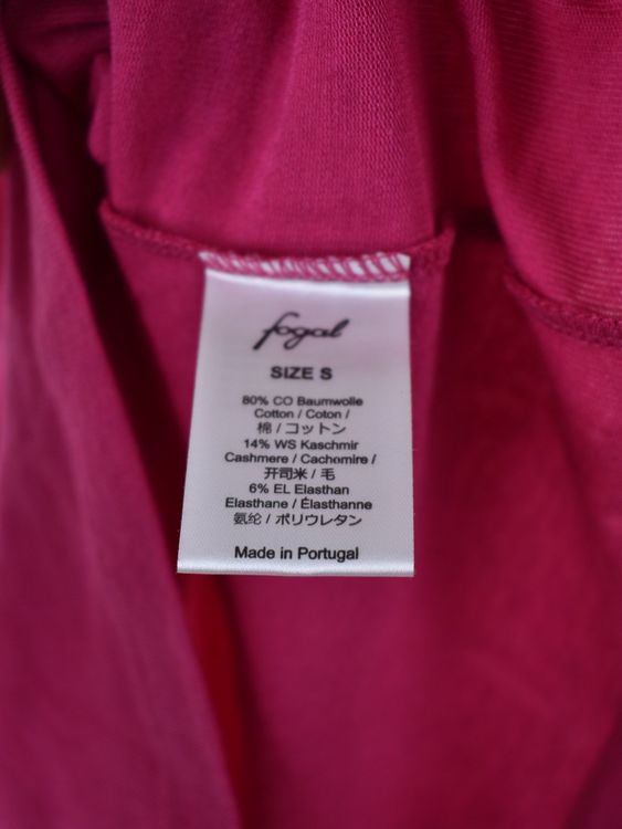 Fogal, feiner Kurzarm Pullover Gr.S Baumwolle/Kaschmir