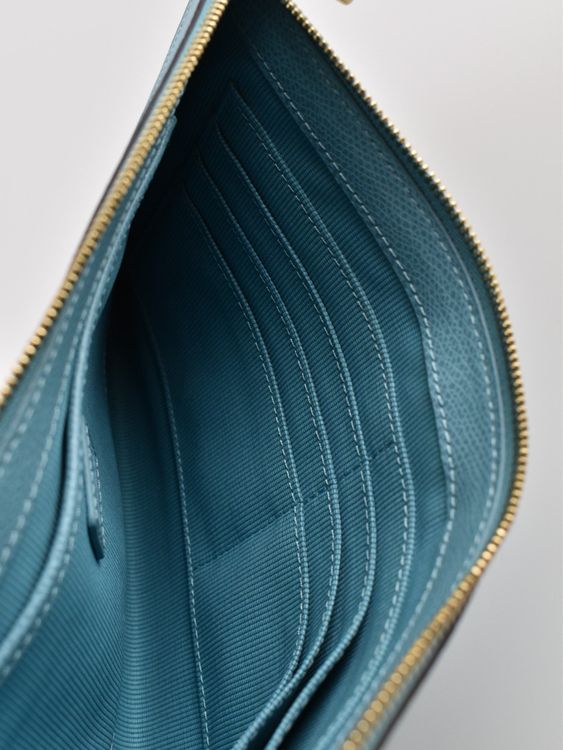 Furla Clutch/Mäppchen, hellblau, Leder, neuwertig - clutch - 2ND STORY