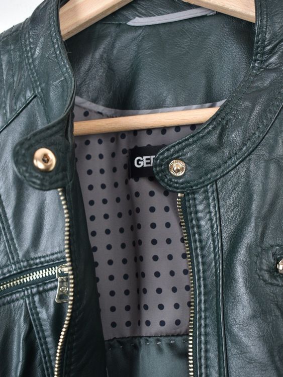 Gerry Weber Lederjacke, dunkelgrün, Gr.36, ungetragen - Lederjacke - 2ND STORY