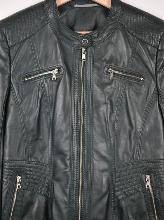 Gerry Weber Lederjacke, dunkelgrün, Gr.36, ungetragen - Lederjacke - 2ND STORY