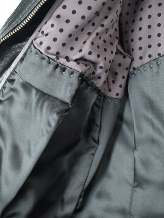 Gerry Weber Lederjacke, dunkelgrün, Gr.36, ungetragen - Lederjacke - 2ND STORY