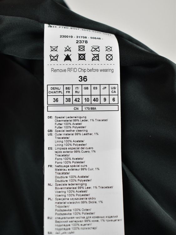 Gerry Weber Lederjacke, dunkelgrün, Gr.36, ungetragen - Lederjacke - 2ND STORY