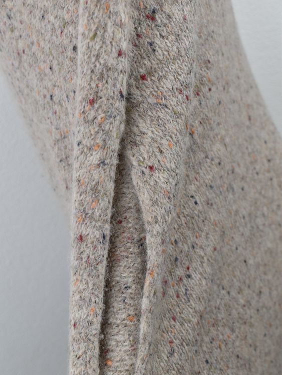 Gran Sasso Poncho Pullover, beige meliert, Gr.40/42 - Pullover - 2ND STORY
