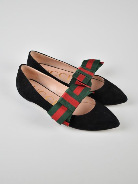Gucci Sylvie Ballerina, schwarz, Gr.39 - Ballerina - 2ND STORY