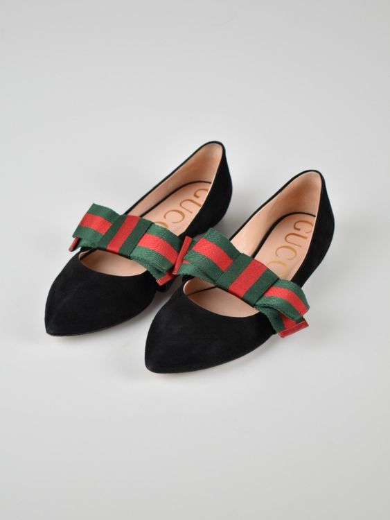 Gucci Sylvie Ballerina, schwarz, Gr.39 - Ballerina - 2ND STORY