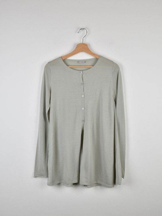 Hemisphere leichte Strickjacke Gr.34, 100% Merino Wolle - 2ND STORY