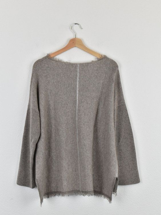 Henry Christ Pullover, beige/taupe, Gr.40/42 - Pullover - 2ND STORY