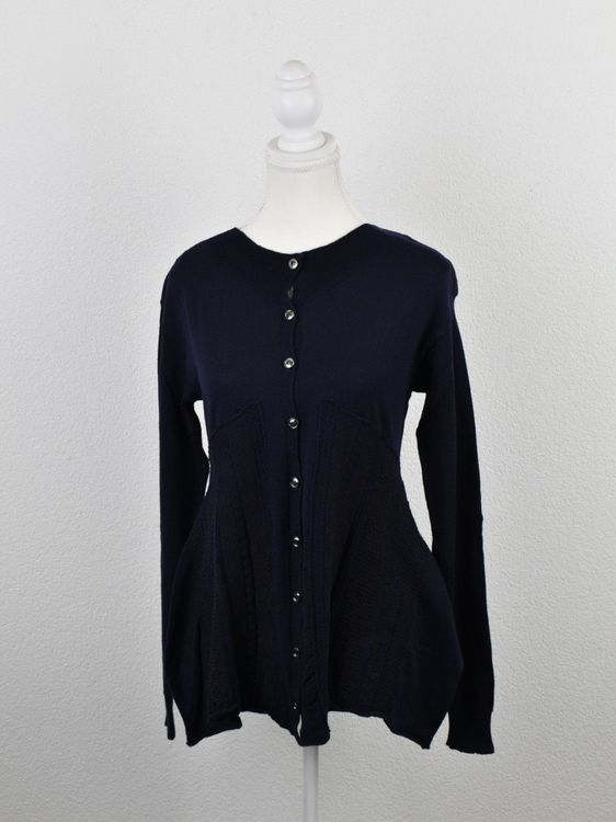 High use Cardigan, blau, Gr.34/36 - Strickjacke - 2ND STORY