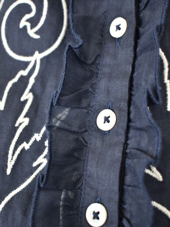 High use Leinenbluse, blau, Gr.42/44, neuwertig - Bluse - 2ND STORY