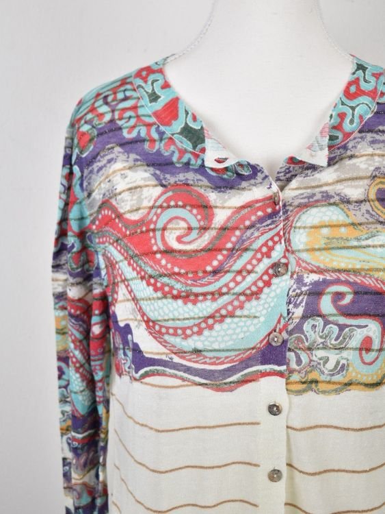 IVKO Woman Cardigan Gr.42, 83% Leinen - 2ND STORY