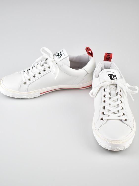 John Galliano Sneaker Gr.40/40.5, ungetragen, weiss - 2ND STORY