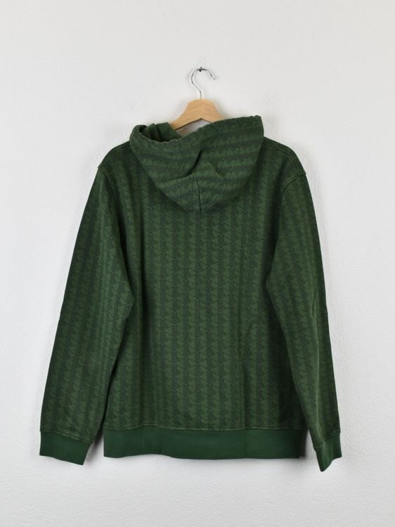 Lacoste Hoodie, grün, gemustert, Gr.XL - Pullover - 2ND STORY