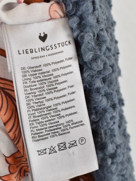 Lieblingsstück Teddy-Mantel, blau, Gr.44 - Mantel - 2ND STORY