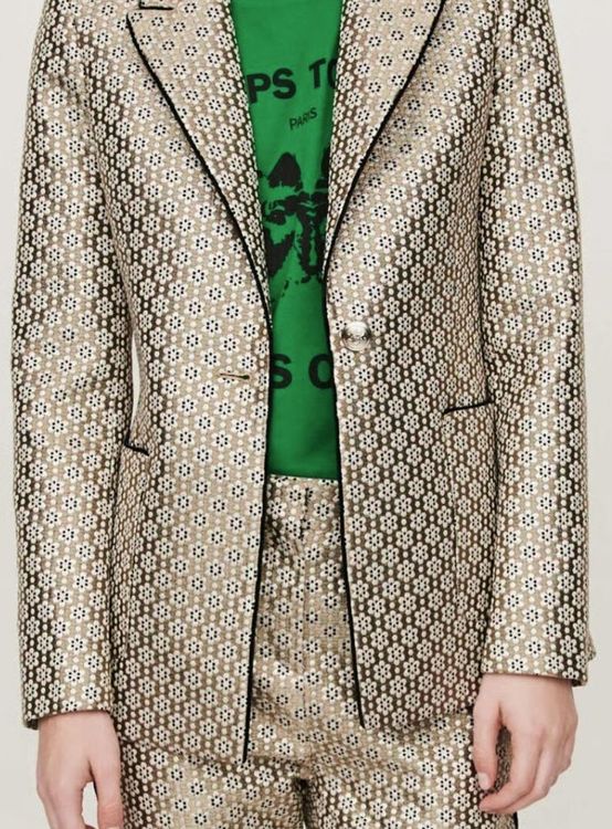 Maje Blazer, gold gemustert, Gr.34 (36), neuwertig - Blazer - 2ND STORY
