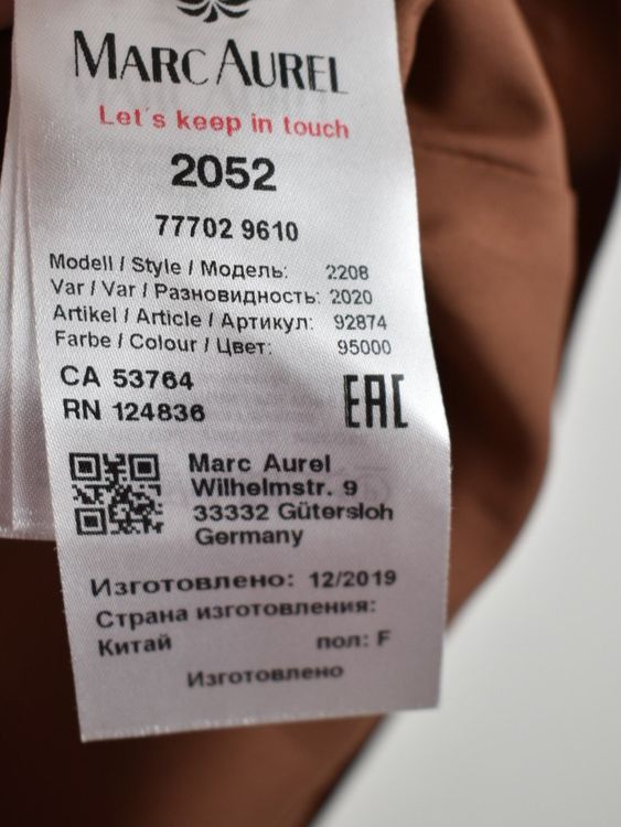 Marc Aurel Lederimitat Rock, Gr.36, neuwertig