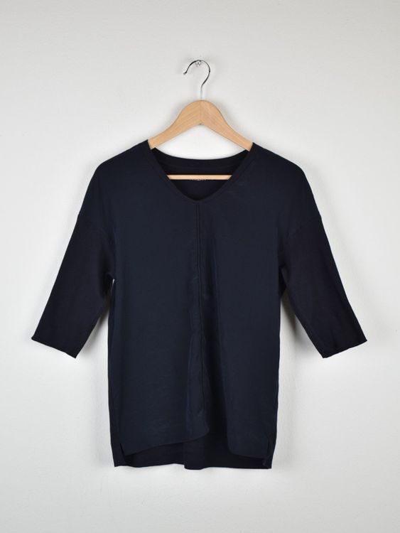 Marc Cain Blusenshirt Gr.36, dunkelblau - 2ND STORY