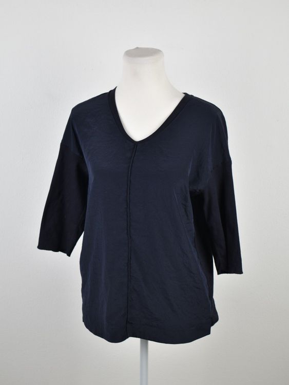 Marc Cain Blusenshirt Gr.36, dunkelblau - 2ND STORY