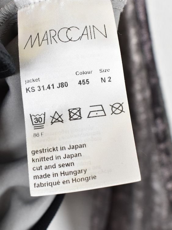 Marc Cain Sports Jacke, Samtoptik, silber, Gr.36 - Jacke - 2ND STORY